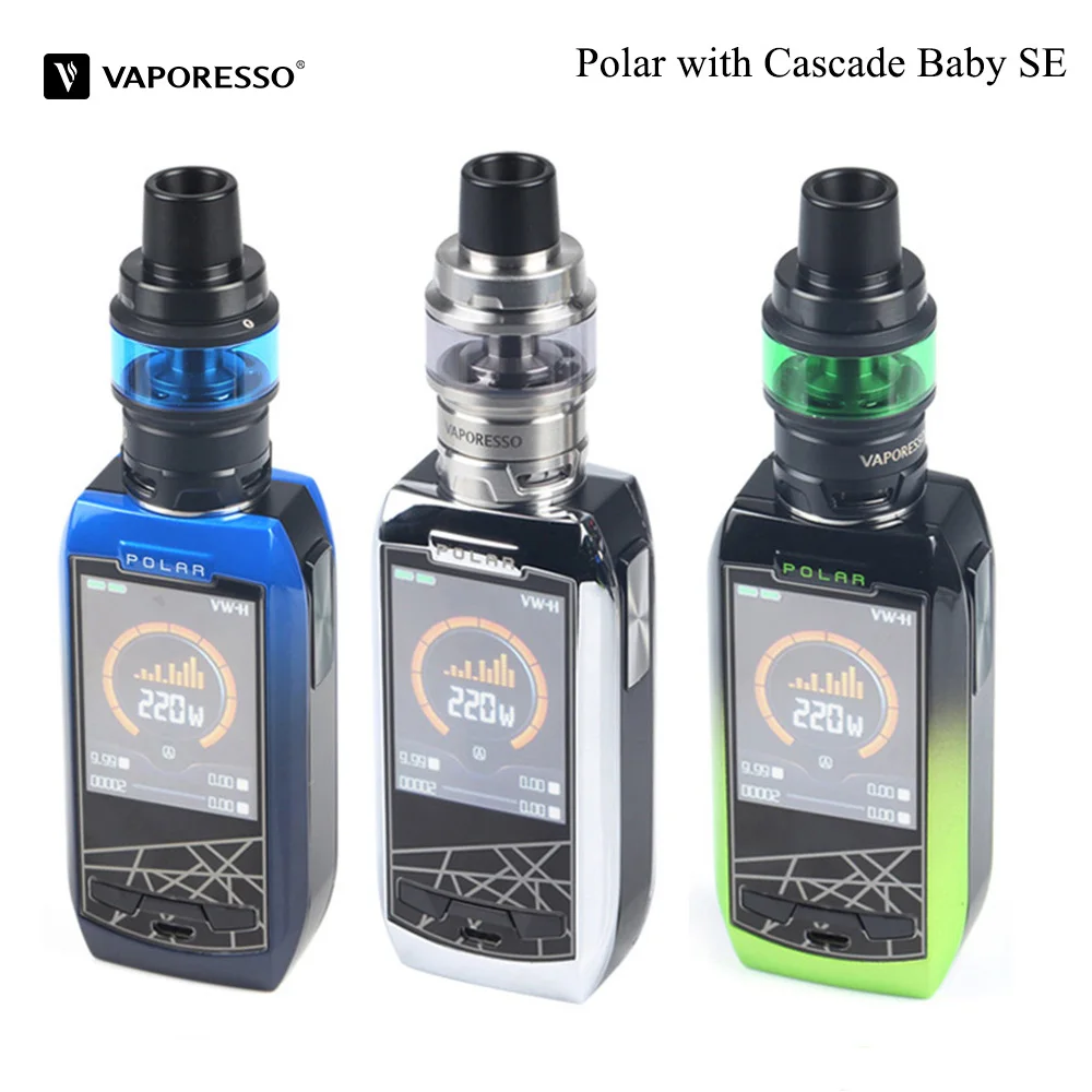 220 Вт оригинальный Vaporesso Polar с каскадом Детские SE электронные сигареты с 6,5 мл или 2 мл Танк против мстителя Рождественский подарок