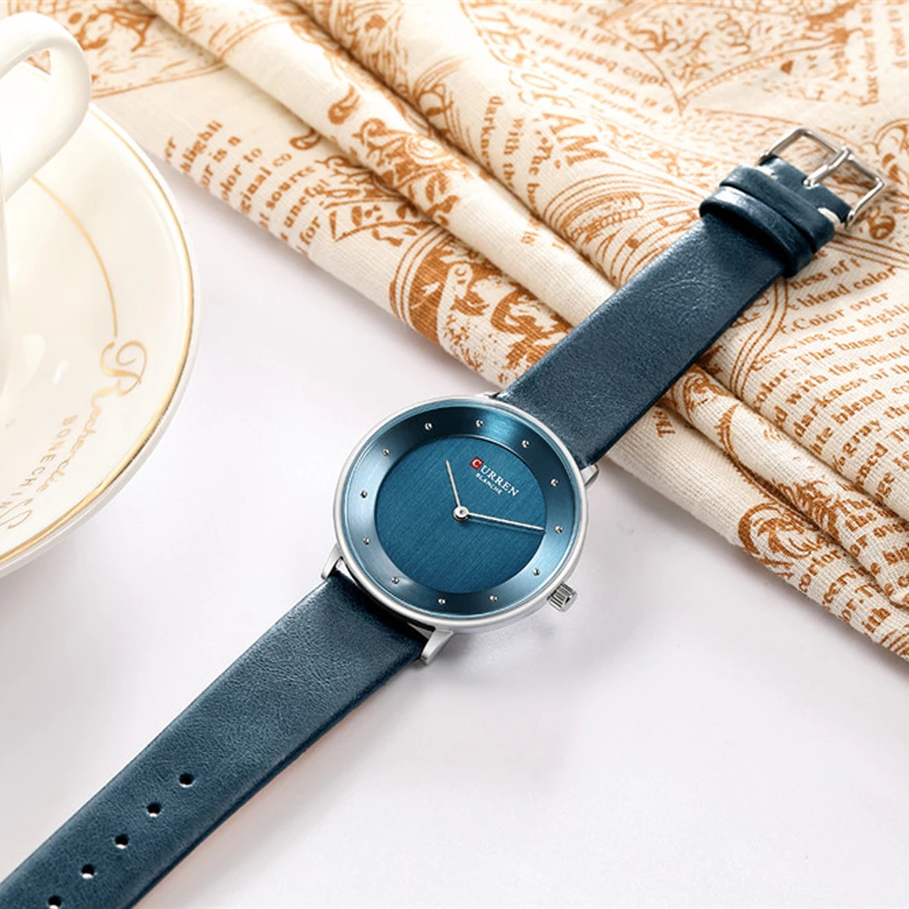 

CURREN Watches Women Leather Analog Quartz Wristwatch Charm Ladies Dress Watch Romantic Gift Female Clock 9033 Relogios Feminino