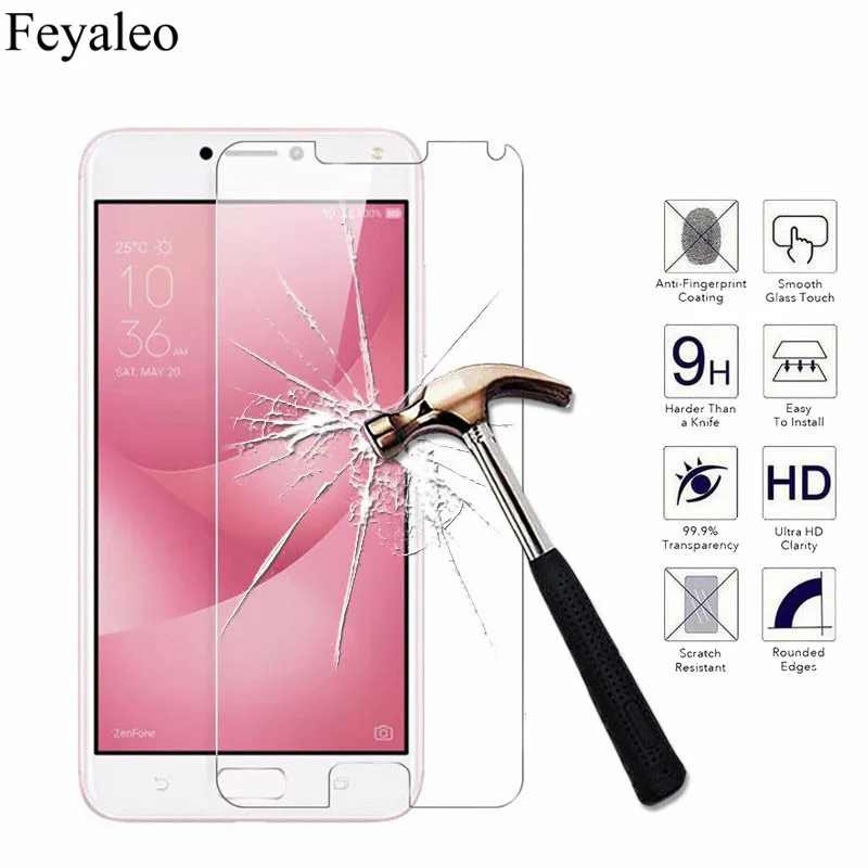 

9H Tempered Glass Case For Asus Zenfone 3 Laser 4 Max Pro Go Selfie ZC520KL ZC520TL ZC554KL ZB500KG ZE554KL Cover Screen Film