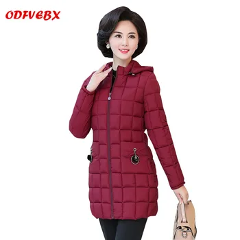 

plus size XL-6XL Winter Women down Cotton Jacket Mother Loaded 2020 New Medium long Slim Clothing Warm Cotton Coat Parkas Female