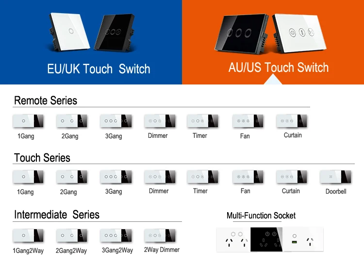 8 gang luz wifi interruptor 600w, compatível alexa google