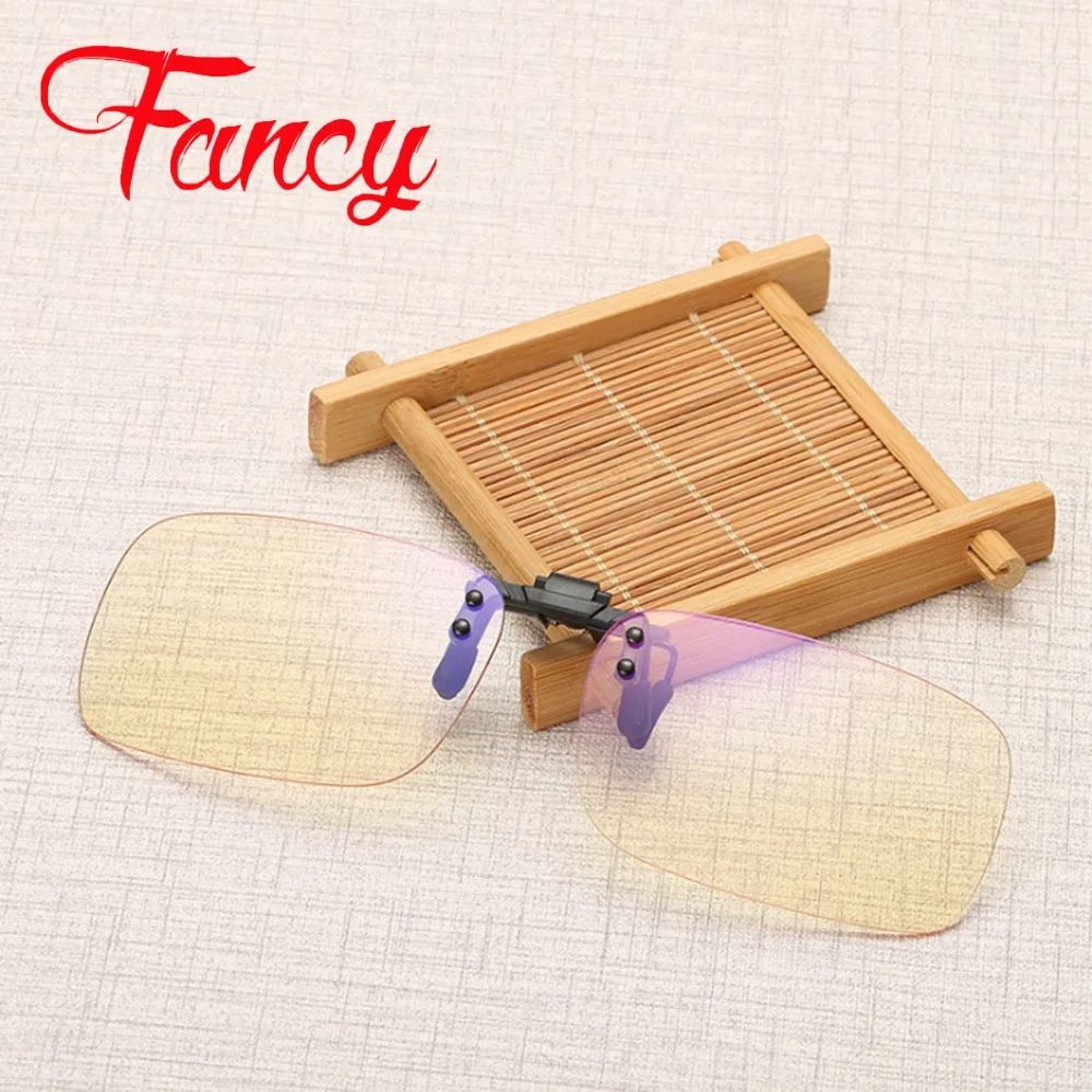 

Anti Blue Rays Computer Glasses Clips Men Flip Clip On tr90 lightweight for Computer Protection Gaming Glasses UV400 radiation