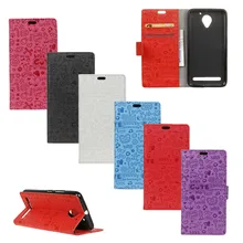 Cartoon Phone Bag For Lenovo Vibe C2 Power Graffiti Leather Wallet Protective Cover For Lenovo Vibe C2 Power Case Card holder