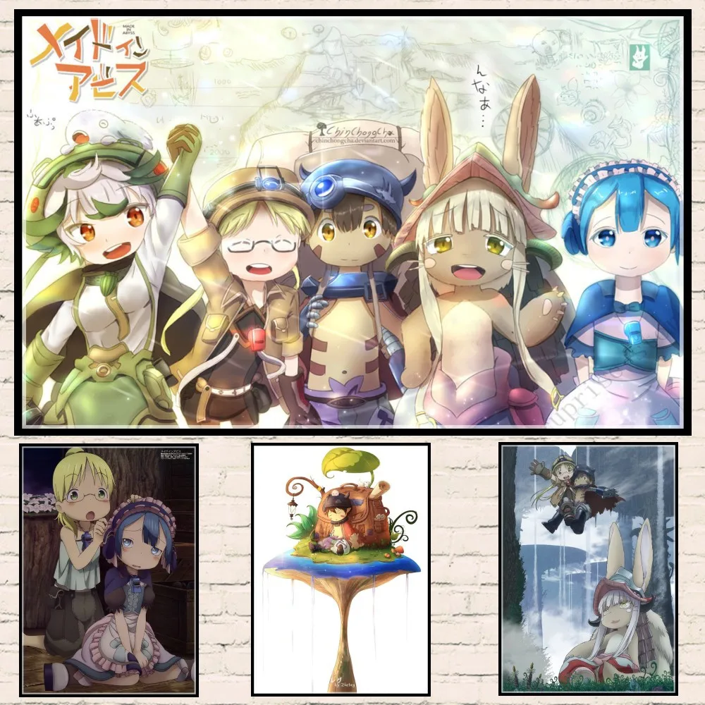 

Made in Abyss Japanese cartoon Anime poster Home decoration coated Poster Painting Wall stickers buy 3 get 4 posters new style