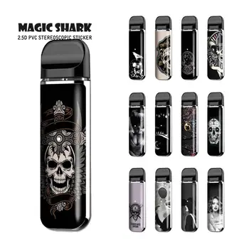 

Magic Shark Skull Merry Christmas Elegant Lady PVC Protector Skin Wrap Film Sticker Case for Smok Novo