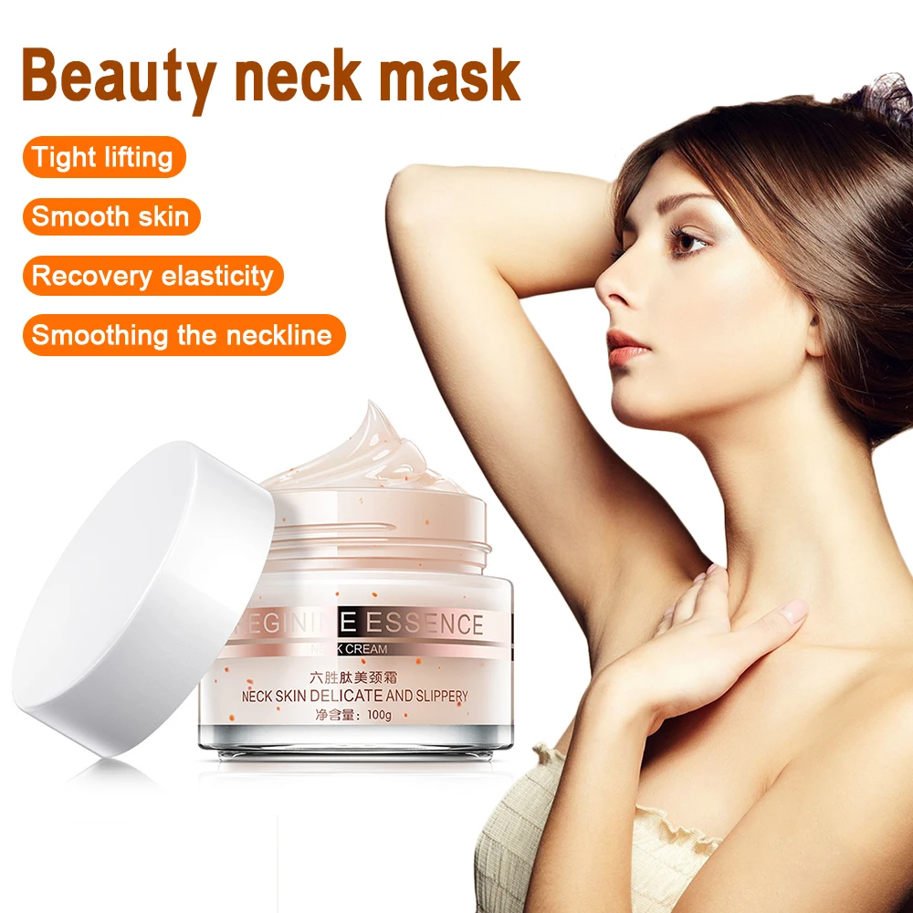 

Six Peptides Neck Cream 100ml Anti Wrinkle Remove Neck Mask Whitening Firming for Neck Masks Skin Care Delicate Slippery TSLM1