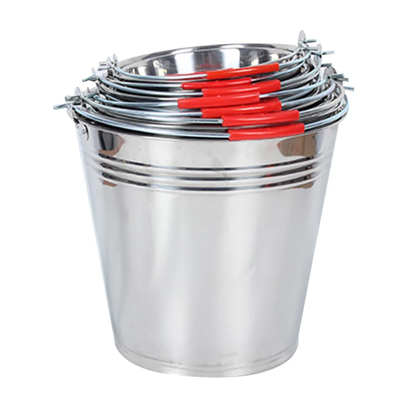 

Large Ices Bucket Stainless Steel Champagne Ices Bucket Wine Chiller for Bar Ktv Wedding Party 899