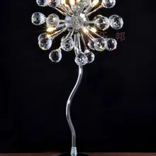 Роскошная классическая американская спальня фойе Европейская Хрустальная настольная лампа стеклянный высокий светодиодный светильник G4 светодиодный Настольный светильник