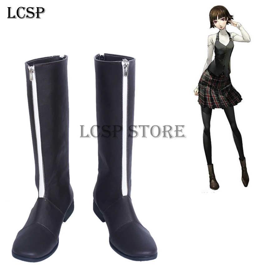 LCSP Persona 5 Makoto Niijima Queen/ботинки для костюмированной вечеринки обувь в японском стиле
