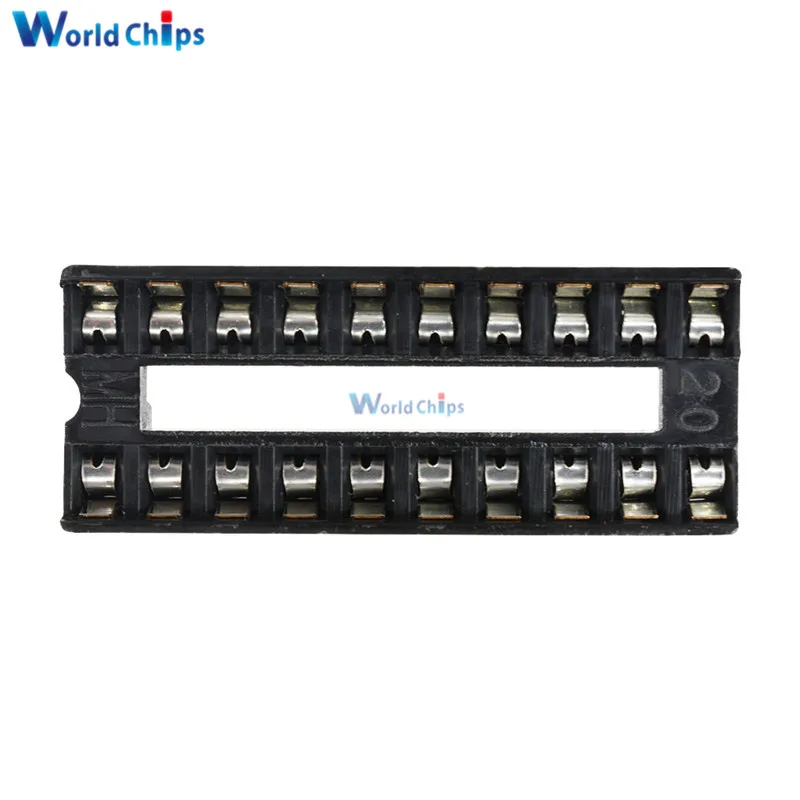 100PCS 16-Pin 16pins DIL DIP IC Socket PCB Mount Connector NEW