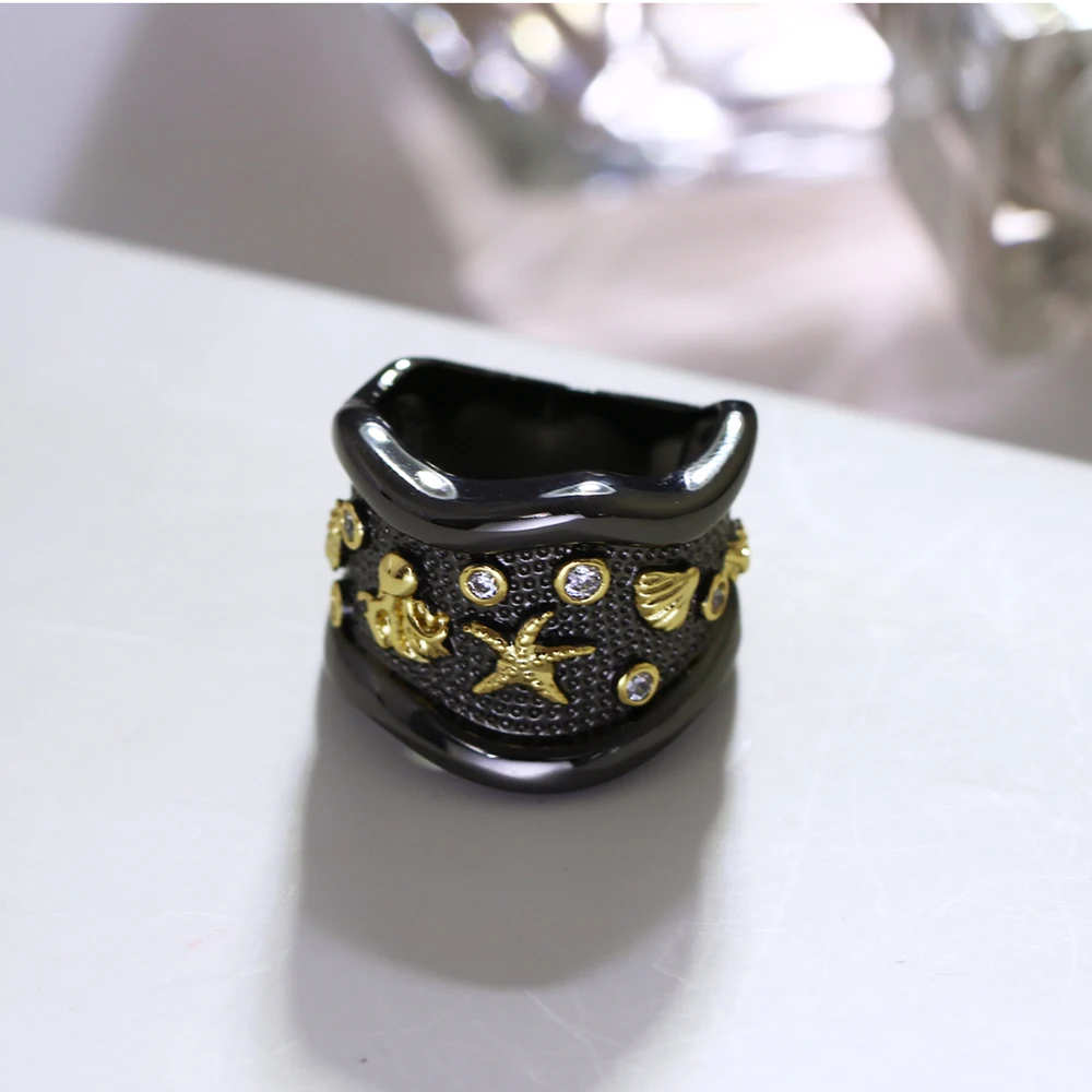 Кольцо на палец в винтажном стиле с морскими животными|finger ring|fashion rings for womenrings women |