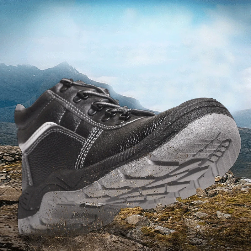 

Anti-slip safety boots Anti-smashing safty Wilderness Survival steel mid-plate ankle safety boots #ZSG