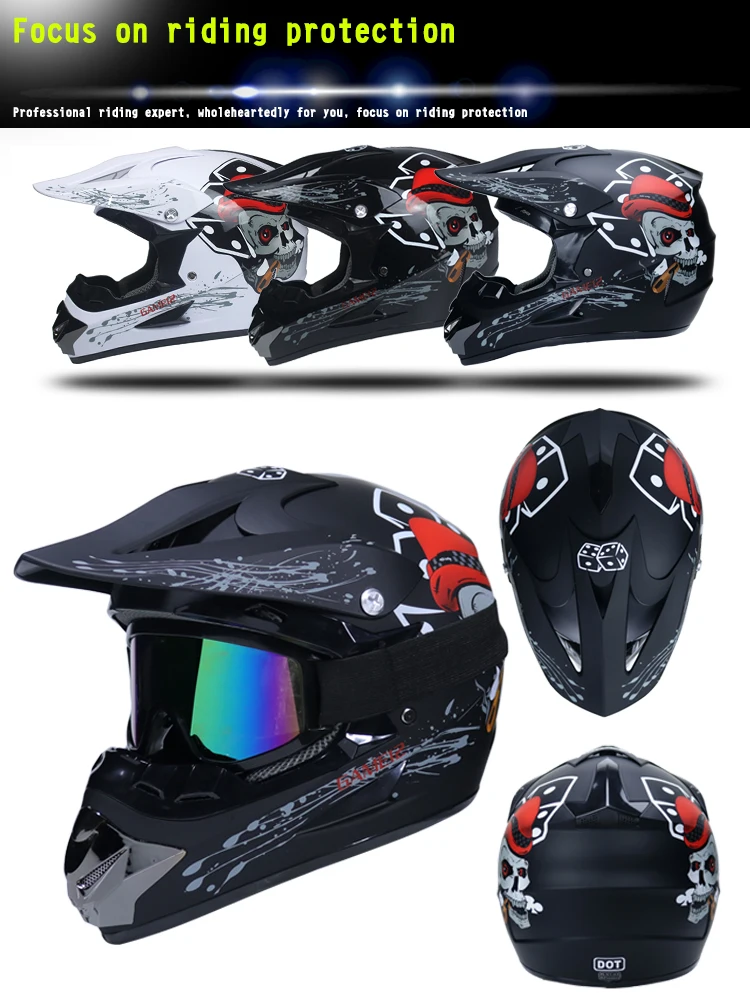 Профессиональный Гоночный Кроссовый шлем hors route Casque Moto Capacete Moto Casco внедорожный мультяшный детский мотоциклетный шлем