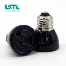 Лампа для обогрева домашних животных, 25 Вт, 50 Вт, 75 Вт, 100 Вт, мини-Инфракрасный Керамический Излучатель, тепловая лампа для рептилий, домашних животных, 200VD20 Лампа для обогрева домашних животных, 25 Вт, 50 Вт, 75 Вт, 100 Вт, мини-Инфракрасный Керамический Излучатель, тепловая лампа для рептилий, домашних животных, 200VD20