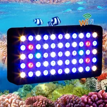 Wifi 165 Вт Светодиодный светильник для аквариума с регулируемой яркостью для коралловых рифов светодиодный светильник для аквариумов с полным спектром, светодиодный светильник для аквариумов, США/DE