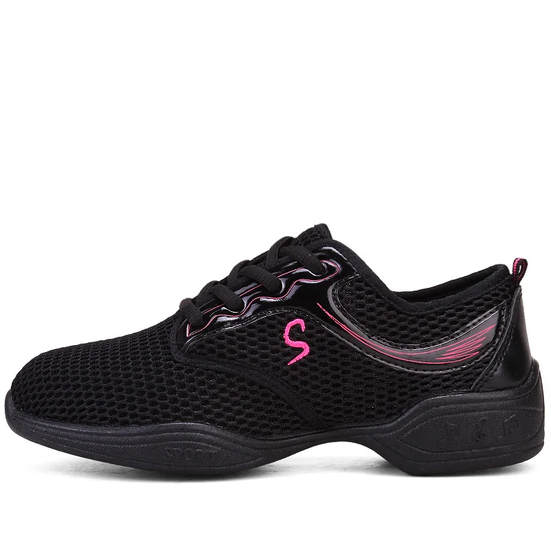 Новые дышащие танцевальные туфли на мягкой подошве; женские спортивные кроссовки Джаз в стиле хип-хоп; женские туфли для танцев; Zapatos