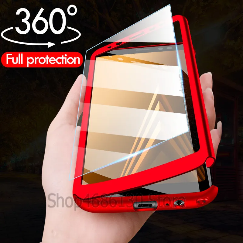 

360 Full Cover Case For Samsung Galaxy A6 A8 Plus A7 2018 Phone Coque Case For Samsung Galaxy A30 A50 M10 M20 A9 2018 Cases Capa