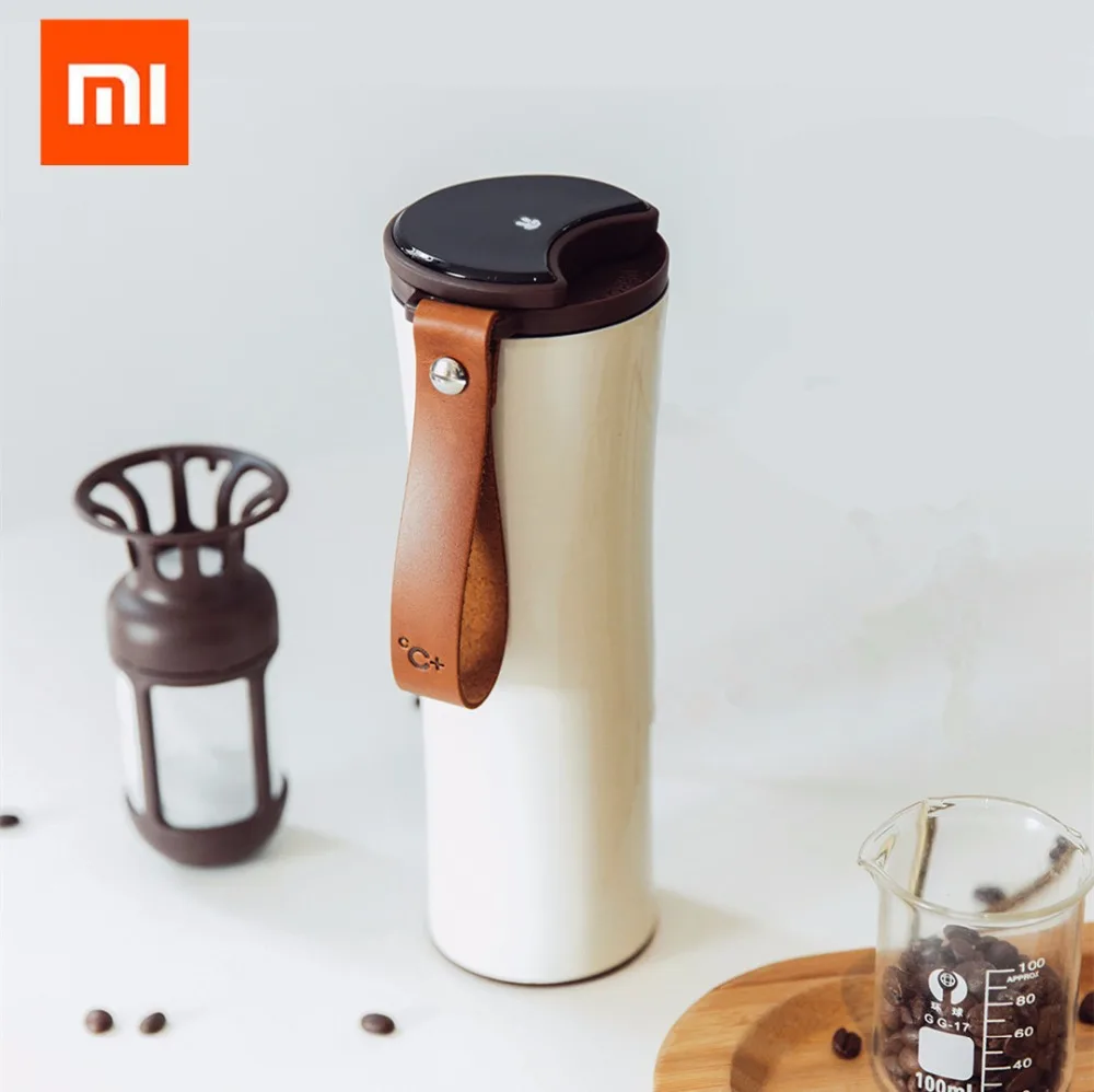  Xiaomi Kiss Kiss Fish Slim Smart Coffee Cup 430ml OLED Temperature Screen Protable Stainless Steel  - 32853562300