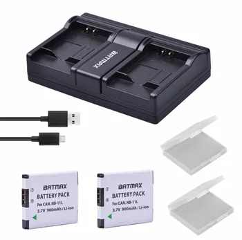 

2Pcs NB-11L NB 11L NB11L Camera Battery&Dual USB Charger for Canon A2600 A3500 A4000IS IXUS 125 132 140 240 245 265 155 HS