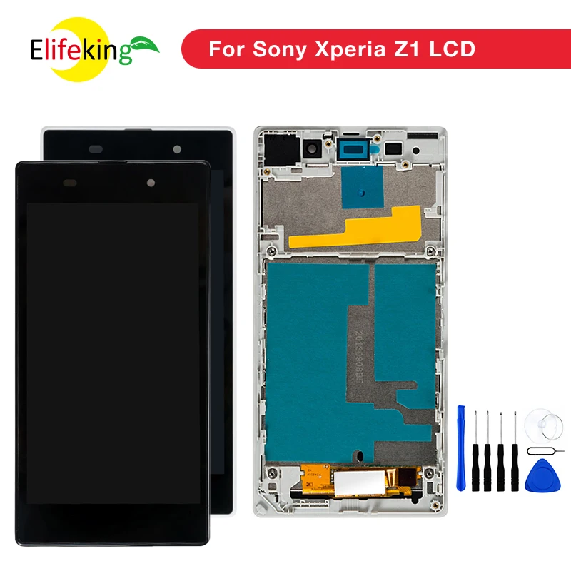 

5.0'' Original LCD For SONY Xperia Z1 Display Touch Screen with Frame For SONY Xperia Z1 Display L39 L39H C6902 C6903 Z1 LCD