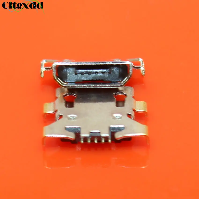 

cltgxdd 100pcs Micro USB 5pin B type Female Connector For Mobile Phone Micro USB Jack Connector 5 pin Charging Socket