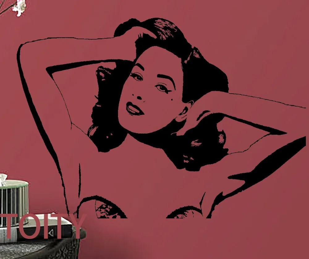 

Dita Von Teese Wall Sticker Burlesque Dancer Vinyl Decal Dorm Bar Teen Room Home Interior Art Decor Mural