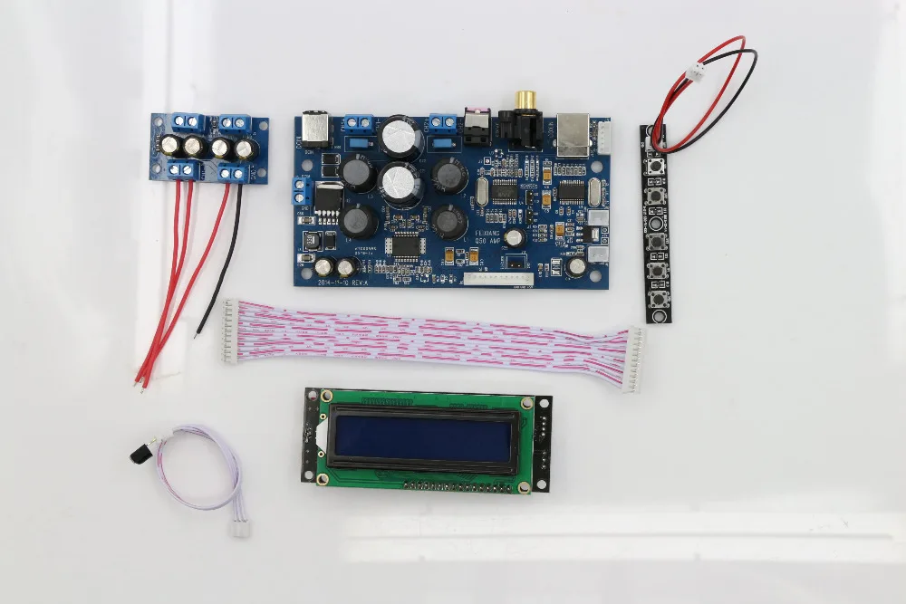 Pure digital power amplifier board with coaxial fiber USB input 50W+25W+50W support 2.1/ 2.0 mode