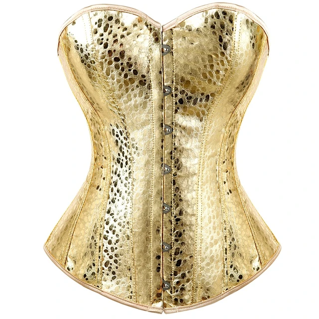 Sexy Satin Leopard Overbust Corset Women's Lingerie Vintage Shapewear  Bustier Victorian fashion Corset - AliExpress