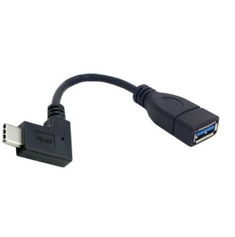 10 см 90 градусов под прямым углом USB-C USB 3,1 C Мужской и Женский OTG кабель для передачи данных для планшетов Macbook, мобильных телефонов и жестких дисков