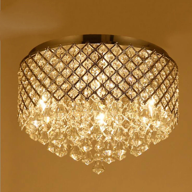 

Modern minimalist crystal ceiling lamp living room bedroom corridor hallway aisle crystal lamp lighting fixture led lamp lights