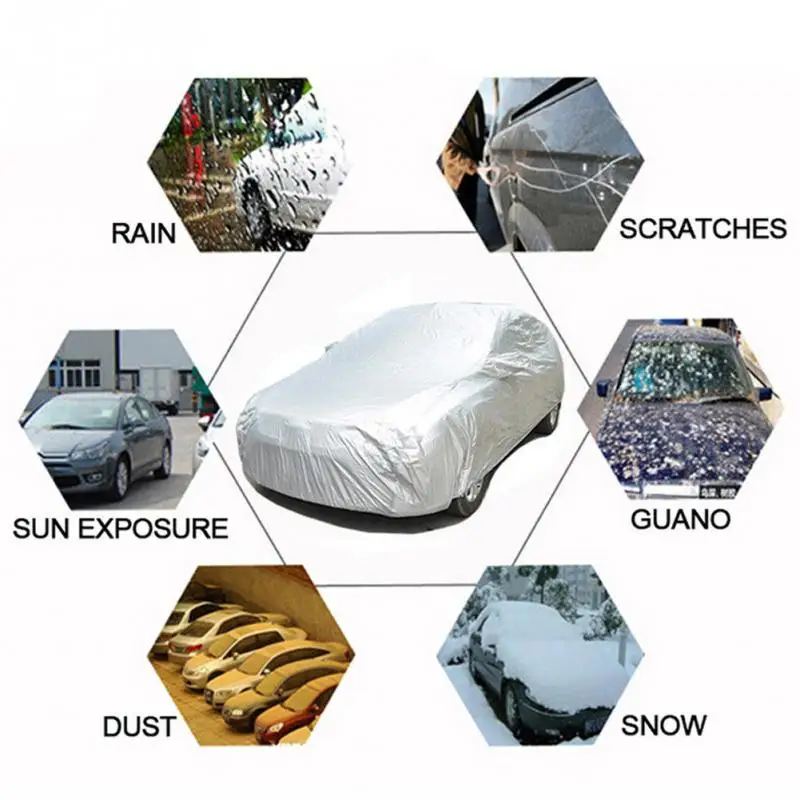  High Quality Universal Car Body Cover Sun-proof Dust-proof Car Protective Cover