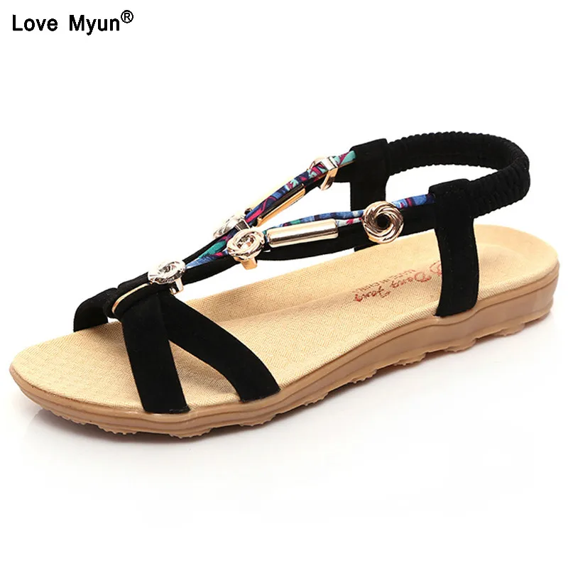 

Women Sandals Women Flat Sandals Bohemian Flip Flops Summer Women Shoes Ladies Flat Shoes Red Casual Beach Sandals