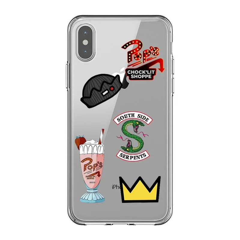 American TV Riverdale Soft Silicone Phone Case for iPhone X 6 7 8 plus 5 5s SE 6S Southside Serpents Cover For iPhone XS MAX XR