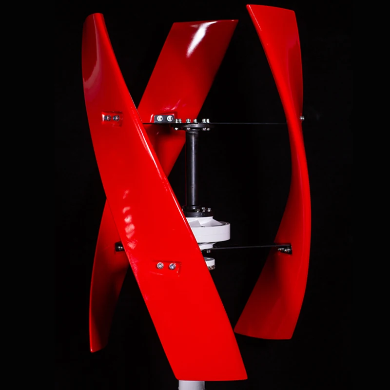 

CE R&X X Model Red or White Wind Turbine Power Generator Vertical Axis 600w 3pcs Blades with MPPT controller Home use