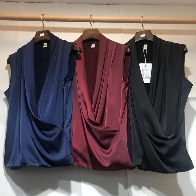 Shein Продажа полиэстер Обычная из поплина с цветочным принтом без рукавов Блузка