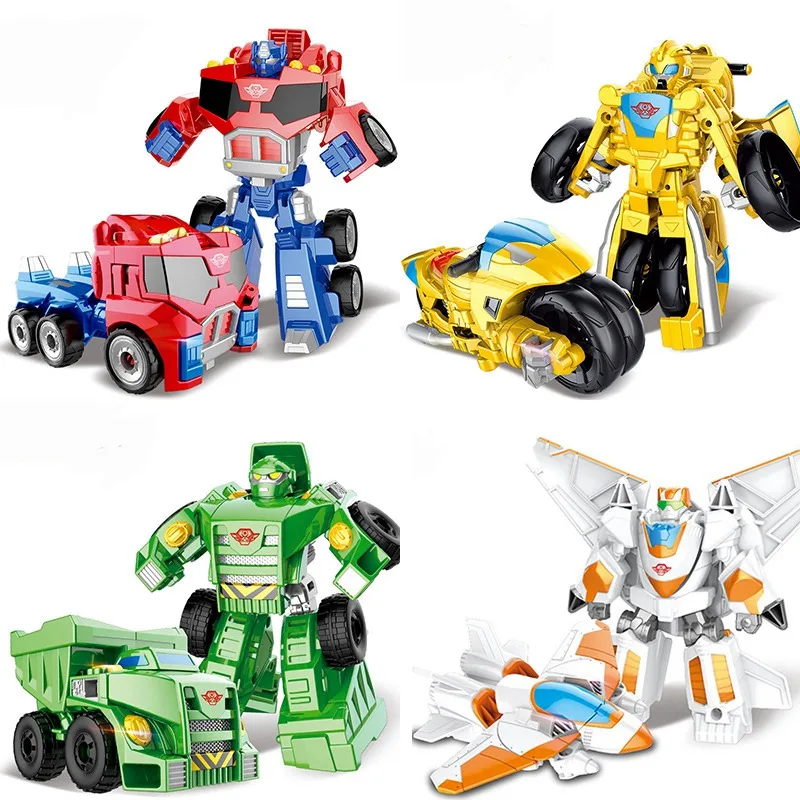 Hot Sale! 12cm Rescue Bots Car Toys Transformation tobot Robot Action Figures Toys For Kids Baby Gift