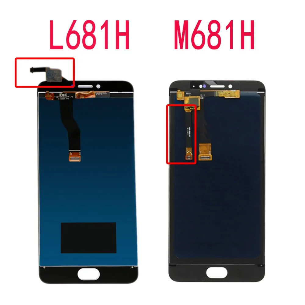 ЖК дисплей 5 дюйма L681H M681H для MEIZU M3 Note с сенсорным экраном и дигитайзером в сборе