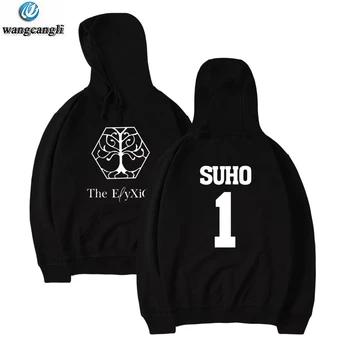 

KPOP EXO Hoodie Planet 4 The ElyXiOn Album Concert Winter Warm Cotton Hoodies Sweatshirt Hip Hop Streetwear Jacket Coat Clothes