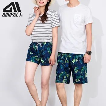 

Men Fashion Print Board Shorts Swimwears Summer Quick Dry Surf Beach Shorts Holiday Swim Trunks Men Women Love Couple Swim Short
