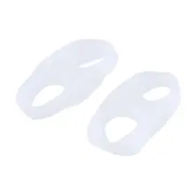 1 пара Силиконовый корректор для косточки на ноге кольца два отверстия большого пальца пальцы Varus Spacer ортопедические кольца для ухода за ногами