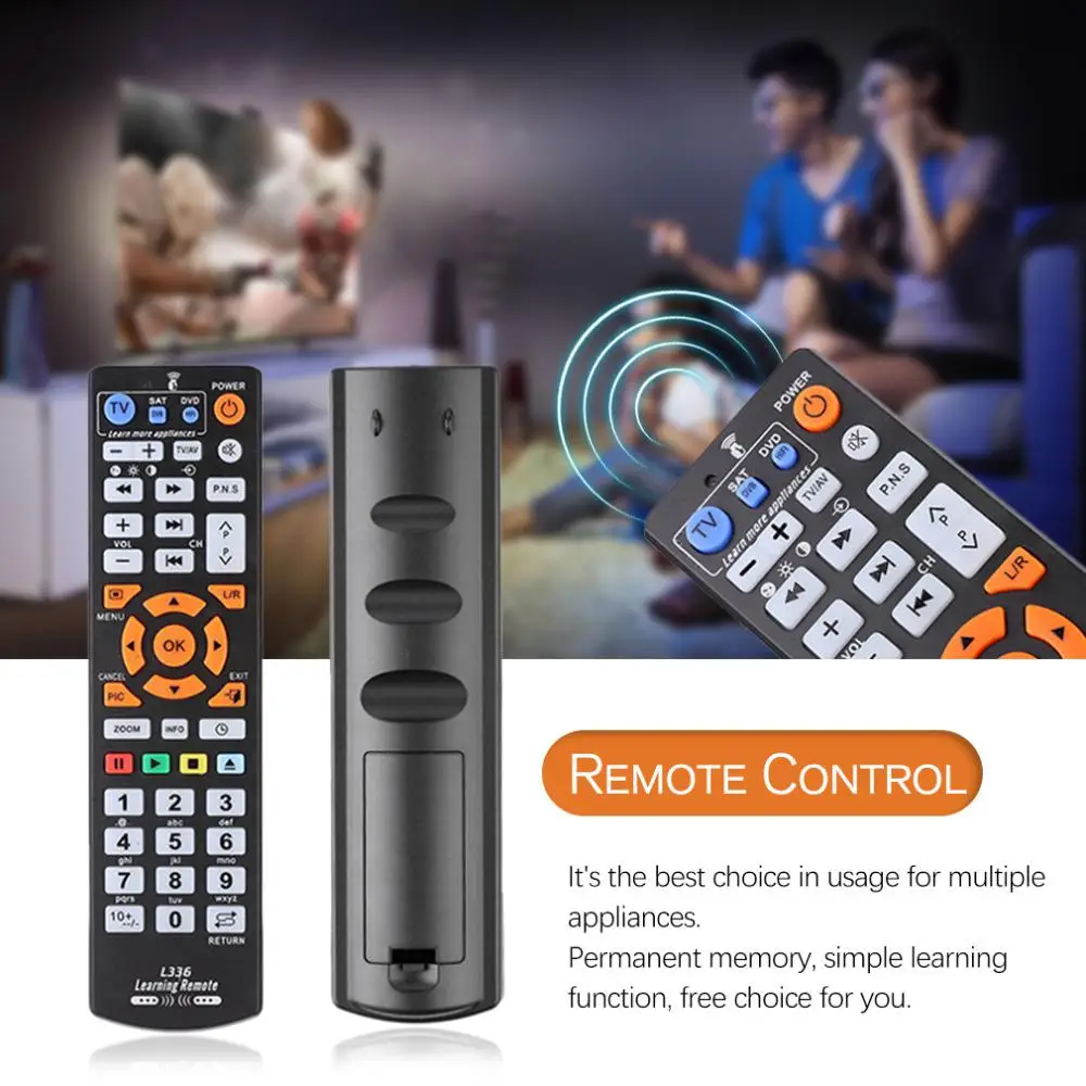 

Universal Remote Control Controller IR Remote Control with Learning Function for TV CBL DVD SAT