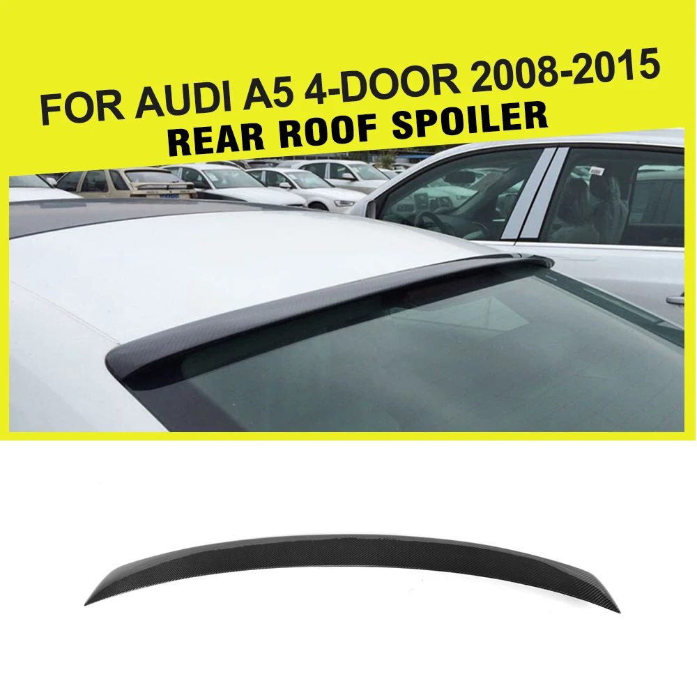 

Car-Styling Carbon Fiber Racing Roof Spoiler Lip for Audi A5 4-Door 2008-2015