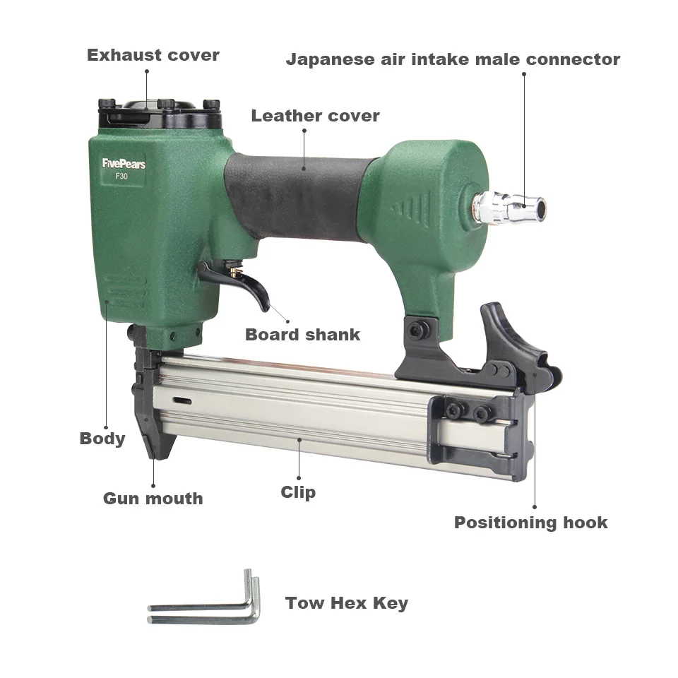 FivePears пневматический гвоздезабивной пистолет прямой гвоздь пневматический гвоздезабивной степлер мебельный провод степлер F30