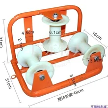 Ручная рукоятка нейлоновый угловой шкив, кабель платного колеса заземления линии снасти, трубный кабель линии камбала