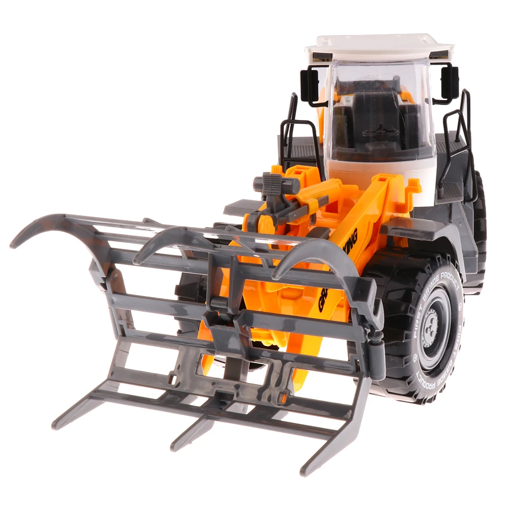 1/22 Plastic Friction Powered Dump Truck Construction Vehicle Toy Dump TruckExcavator Bulldozer Street Sweeper for Kids