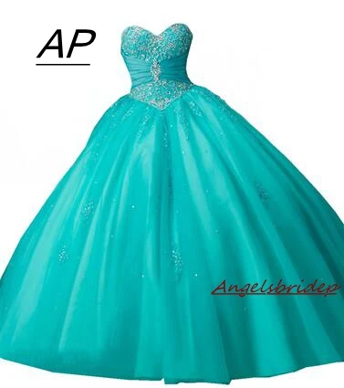 Роскошные платья Quinceanera ANGELSBRIDP для 15 летнего сексуального милого бисера