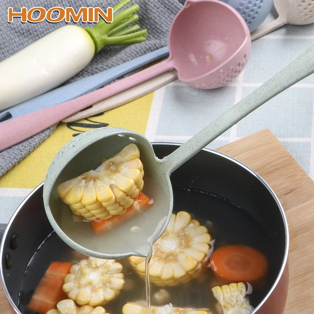 HOOMIN кухонные аксессуары дуршлаг инструменты ложки для каши с фильтром