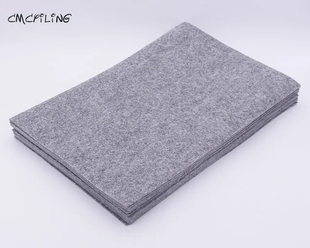 cmcyiling flecking gray color 1mm thickness hard felt sheet felt diy hard sheet