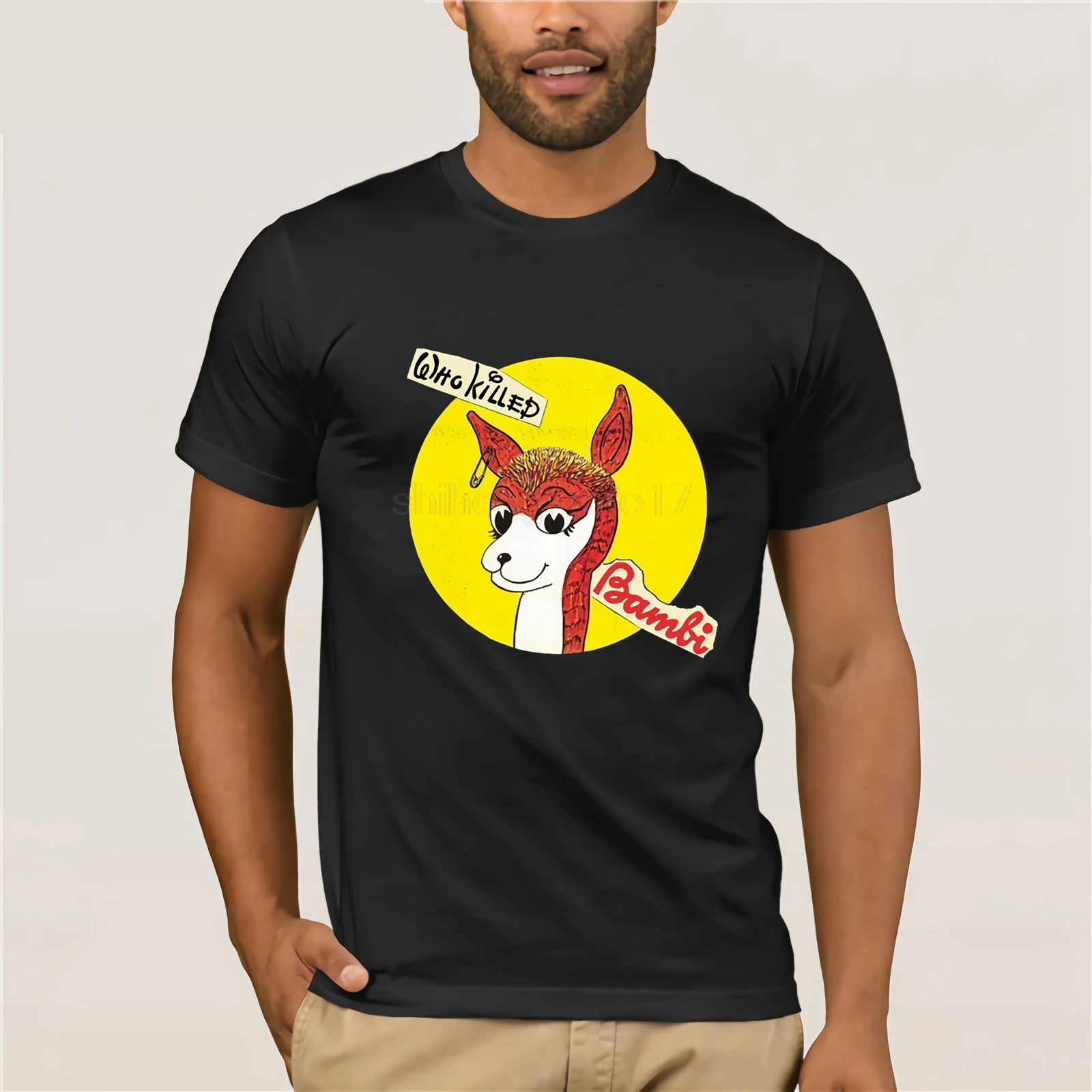Sex Pistols tee shirt Who Killed Bambi 1 футболка мужская с мультяшным принтом плюс размер футболка с коротким рукавом большие хлопковые повседневные футбол...
