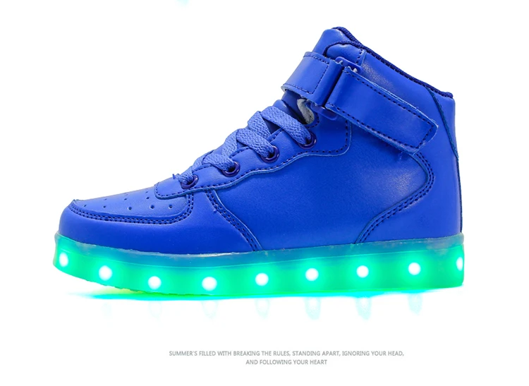 Обувь для детей с light 2018 для маленьких мальчиков и девочек светящаяся обувь chaussure led enfant Детская Мода Детские кроссовки зарядка через usb